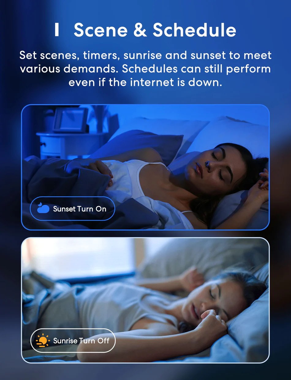 5 8d71433d cc0d 42a4 9012 813bf5fe6c26 Meross LED light strip 5M X2: Apple HomeKit, Siri, Alexa compatible. RGBWW color changing for home, bedroom.