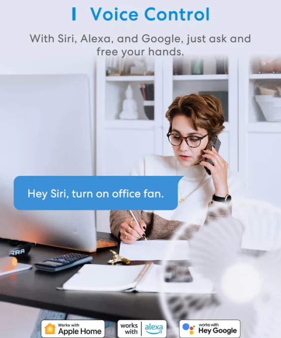 وصلة كهربائية ذكية 4 مأخذ كهربائية و 2 يو اس بي سي و 1 يو اس بي مع ميزة الشحن السريع 65 واط - ميروس