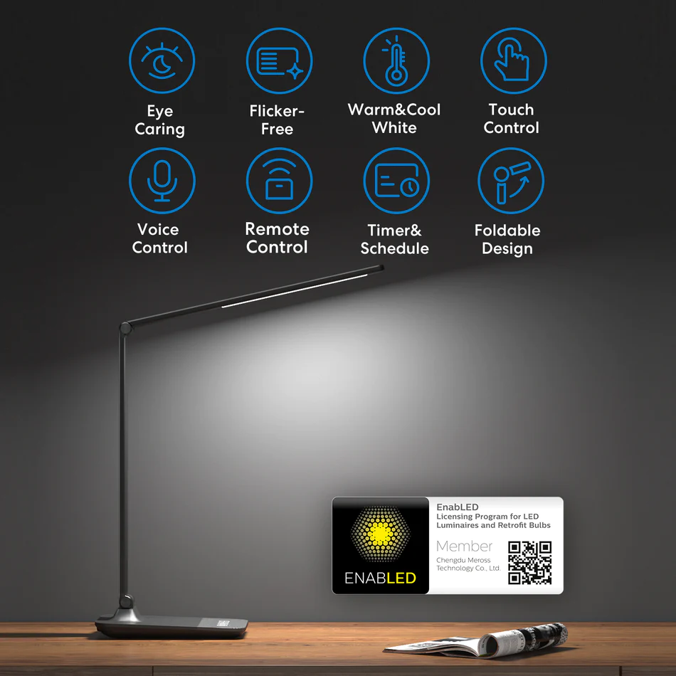 2 85c7dc92 b9cd 4b5c 9682 04838ad2e88d مصباح مكتب ذكي، مصباح طاولة LED بقدرة 10 واط يعمل بالواي فاي، قابل للتعتيم - ميروس 2 85c7dc92 b9cd 4b5c 9682 04838ad2e88d مصباح مكتب ذكي، مصباح طاولة LED بقدرة 10 واط يعمل بالواي فاي، قابل للتعتيم - ميروس