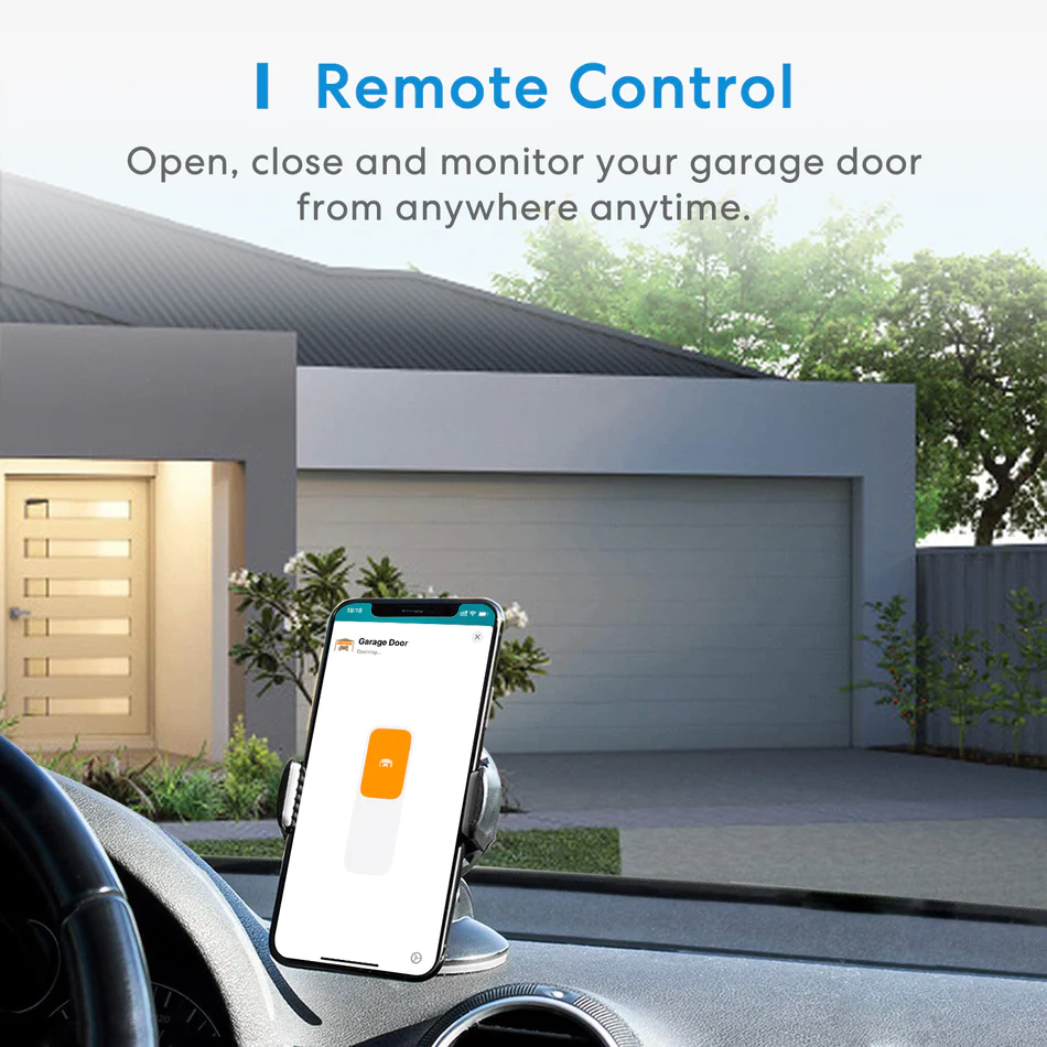 AppleHomeKitSmartGarageDoorOpener4 جهاز تحكم عن بعد ذكي لفتح باب المرآب مع هوائي خارجي، حتى 3 ابواب فردية، تحكم عن طريق التطبيق - ميروس AppleHomeKitSmartGarageDoorOpener4 جهاز تحكم عن بعد ذكي لفتح باب المرآب مع هوائي خارجي، حتى 3 ابواب فردية، تحكم عن طريق التطبيق - ميروس