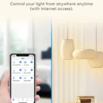 ⁦مفتاح اضاءة سمارت واي فاي، مفتاح حائط سمارت لاسلكي مع جهاز تحكم عن بعد ومؤقت - ميروس X5⁩ - الصورة ⁦11⁩