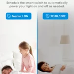 ⁦مفتاح اضاءة سمارت واي فاي، مفتاح حائط سمارت لاسلكي مع جهاز تحكم عن بعد ومؤقت - ميروس X5⁩ - الصورة ⁦10⁩